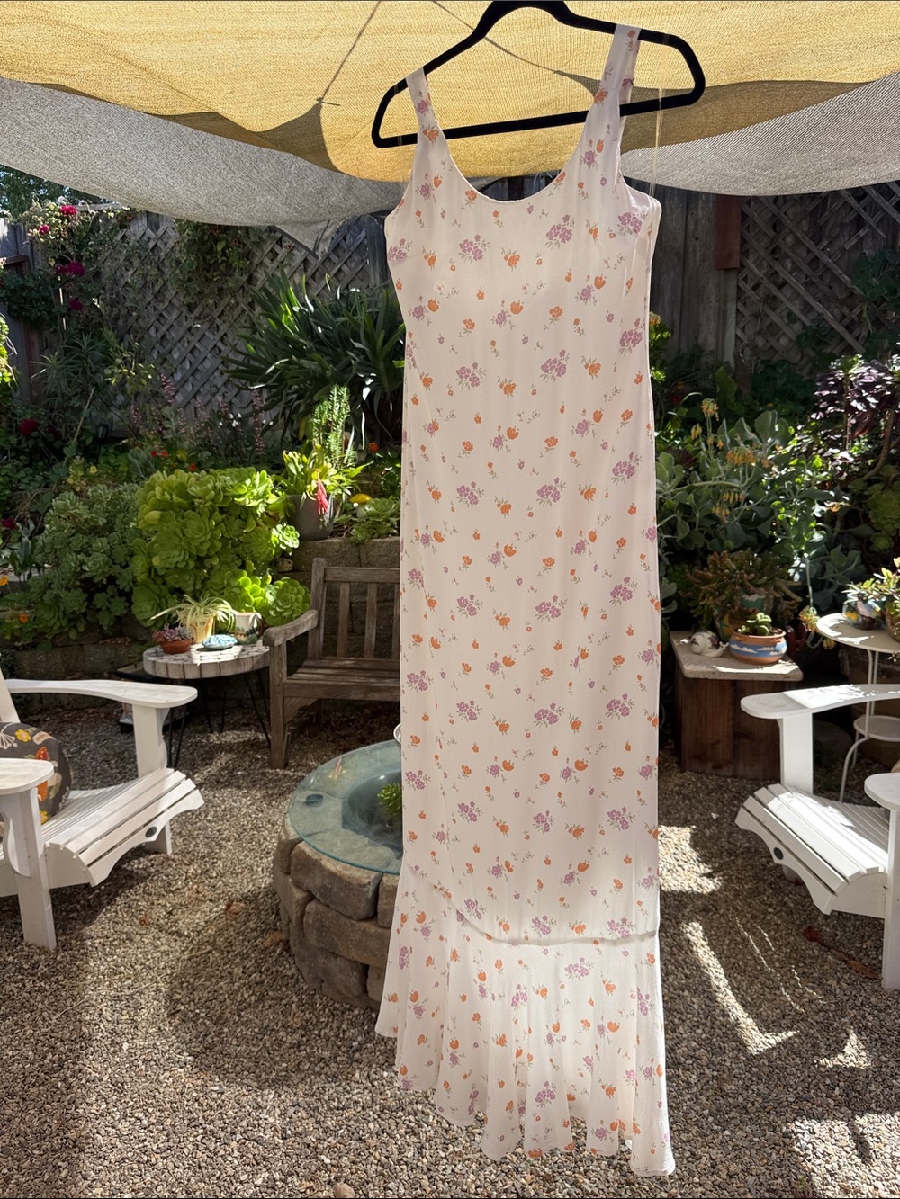 Princess Polly Slip Dress with lavender & apricot toned Floral Detail